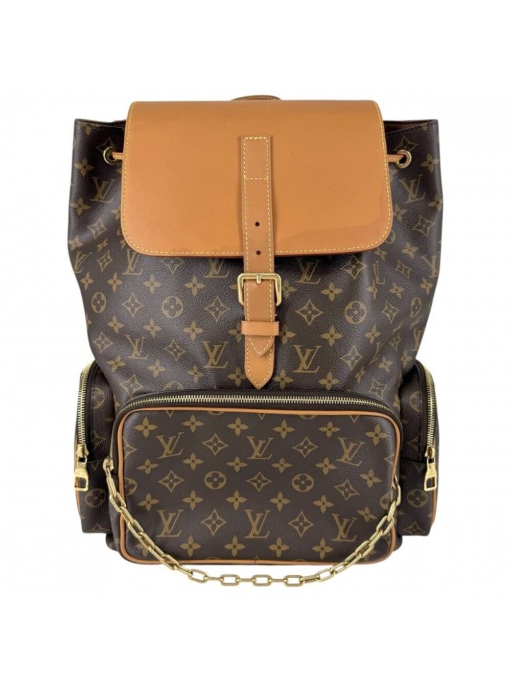 Louis Vuitton Backpack Trio Monogram Canvas Brown Gold - Picture 1 of 10